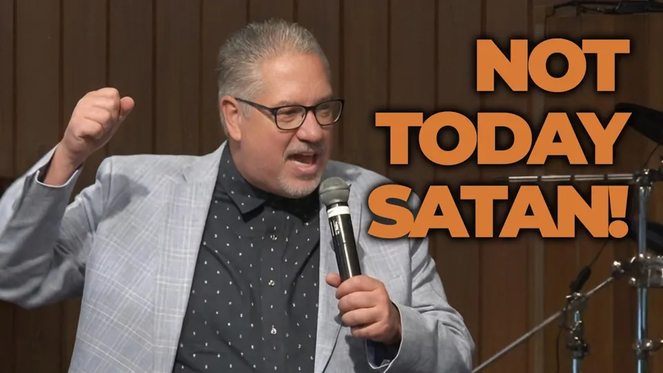 Pastor Alan preaching: Not Today Satan